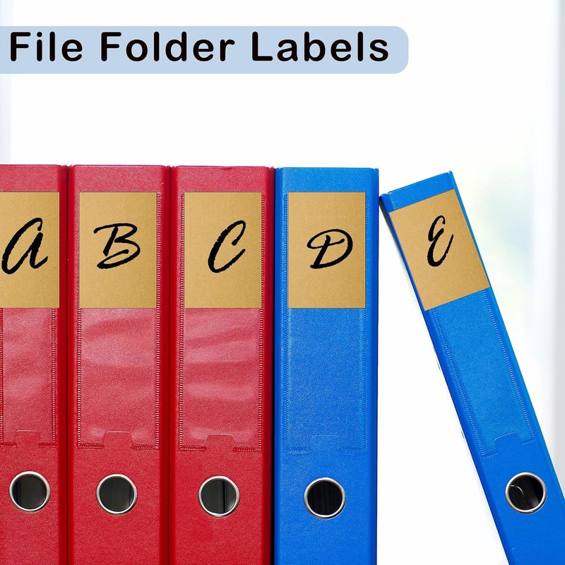 YSHIHE 3 x 2 Inch Kraft Label Stickers,240 Pack Rectangle Inventory Color Coding Stickers Permanent Adhesive Labels for Moving Boxes and Organizer Identification - Image 5